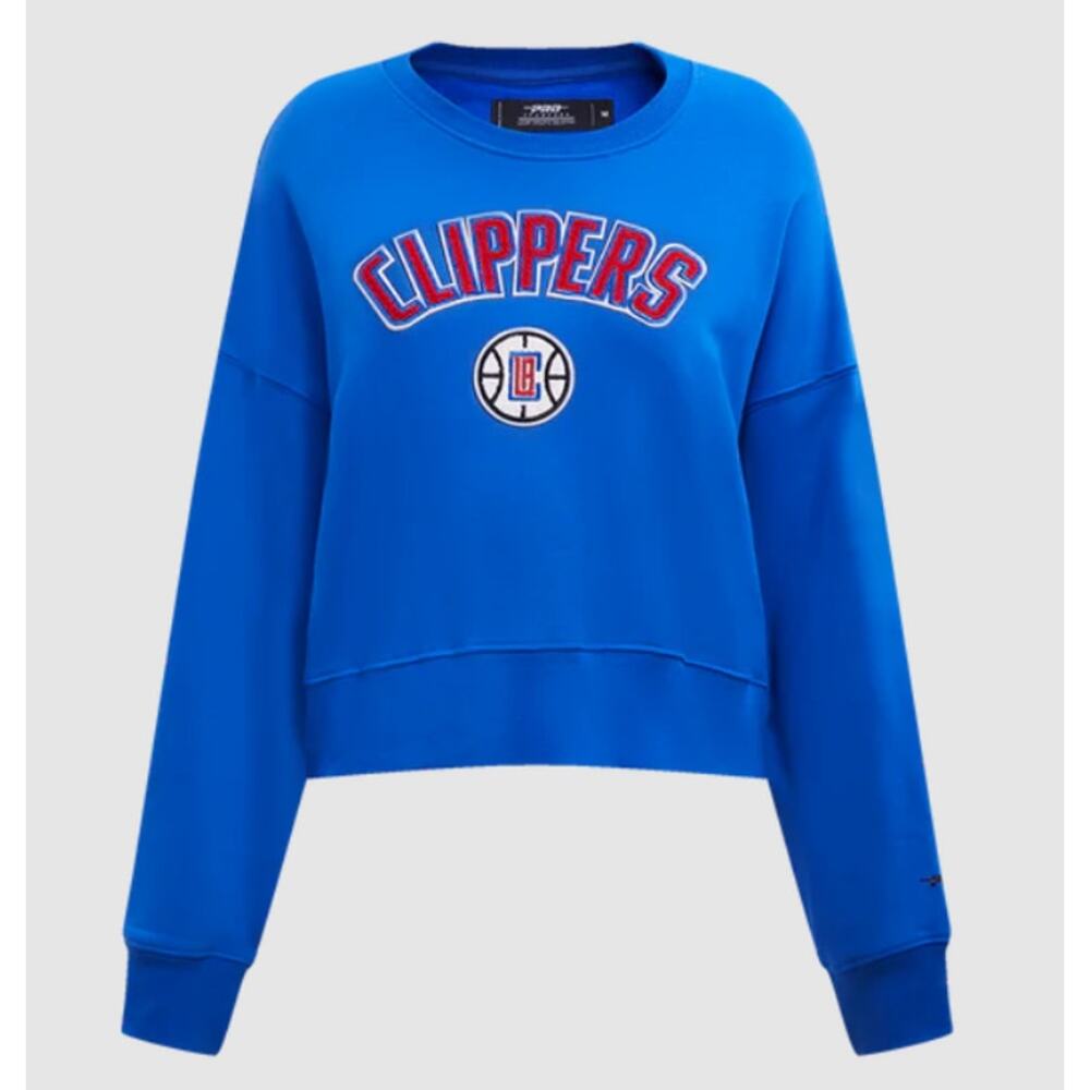 NWT NBA Los Angeles Clippers Classic Crewneck Sweatshirt Toyal Blue Women's XL